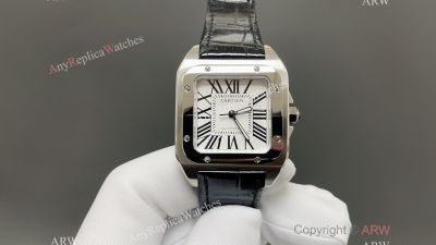 Cartier Santos 51*41.3mm for Men 44.2*35.6mm for Women 2824 Movement WG Case Couple Watch